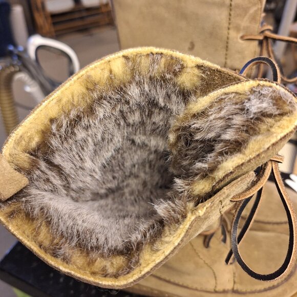 Sam Edelman Mateo Suede Faux Fur Lined Snowboots - Size 7 - Picture 3 of 6